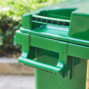 Outdoor Waste <b>Bin</b> 660L Rectangular With <b>Wheels</b> For Commercial Use Green Black Red Blue - Product Image 3