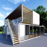 Petites maisons préfabriquées modulaires de 20 pieds Préfabriquées de luxe Conteneur Cabine Apple Hôtel Casas Prefabricadas Maisons à vendre