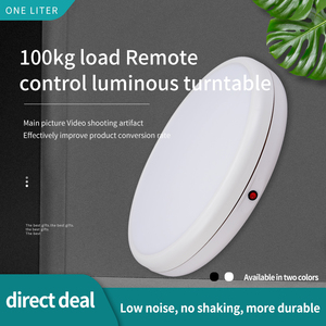 Nuovo giradischi 4545ALF 45CM con colore di alimentazione presa bianca supporto rotante giradischi fotografico a 360 gradi con telecomando - Product Image 2