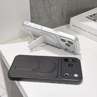 Coque de téléphone souple en TPU à peinture métallique pour iPhone 17 Air 16 Pro Max 15 14 13 12 11 Plus XR X avec support magnétique et protection intégrée