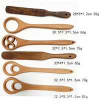 Fouet à levain en bois artisanal de 12,8 pouces, conception monobloc à flux continu, fouet à pâte danoise, outil de mélange pour pâte à pain