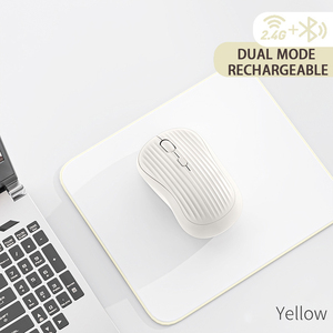 OEM <strong>Wireless</strong> 2.4G+ BT Rechargeable Ergonomic <strong>Mouse</strong> Silent Click USB Optimal for Right-handed Office Gaming Laptop Users - Product Image 4