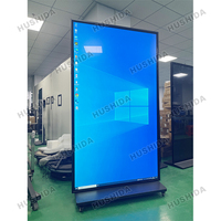 Écran tactile LCD intérieur de 75 pouces, 100 pouces, Totem publicitaire extérieur, logiciel CMS, affichage LED, signalisation numérique et écrans
