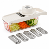 Multifunctionele roestvrijstalen aardappelrasp/snijmachine met handmatige trommelrasp voor groenten, huishoudelijk gebruik in de keuken