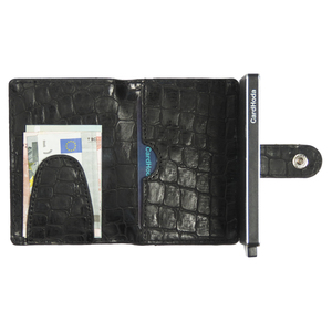 Cartera Corta con Diseño de Cocodrilo CardHoda, Bloqueo RFID, Tarjetero Unisex, Cierre Plegable Minimalista - Product Image 2