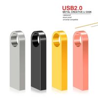 Clé USB portable avec interface micro USB, capacité réelle disponible de 8 Go/16 Go/32 Go/64 Go/128 Go, puce stable, design mignon, métal