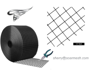 8 "X 100 'Bird Critter Guard Panel solar Malla de alambre Panel solar Control de plagas Protector efectivo Bird Blocker Critter Shield - Product Image 1