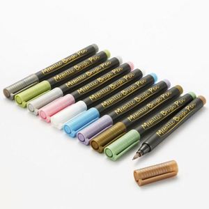 Ensemble de stylos marqueurs à pinceaux doux, couleurs métalliques brillantes, peinture personnalisée en usine, coloriage, aquarelle - Product Image 1