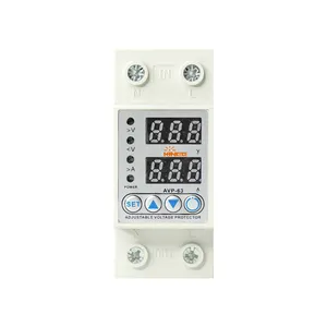 80A 230V adjustable over voltage and under voltage protective device protector with over current protection