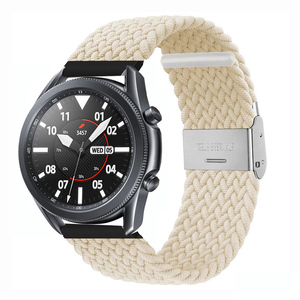 <span class=keywords><strong>Bracelet</strong></span> de montre de remplacement en <span class=keywords><strong>nylon</strong></span> tressé de 18 à 22 mm pour montre intelligente <span class=keywords><strong>Garmin</strong></span> Huawei Samsung - Product Image 5
