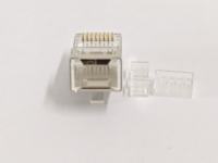 Connecteur RJ45 blindé Cat6 OEM ODM 8P8C plaqué or STP, prise Ethernet, emballage personnalisé disponible