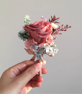 Mini ramo de flores eternas clásico y simple para decoraciones de pecho de boda Romántico al por mayor Sorpresa Ins Producto terminado - Product Image 6