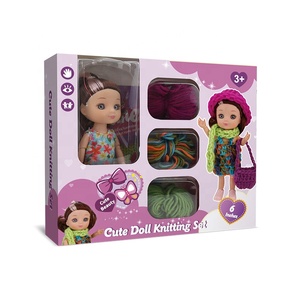 6 Inch Dễ Thương Búp Bê Đan Bộ, Thời Trang Dễ Dàng Đan Cô Gái Tự Làm Thủ Công Búp Bê Để Ăn Mặc - Product Image 6