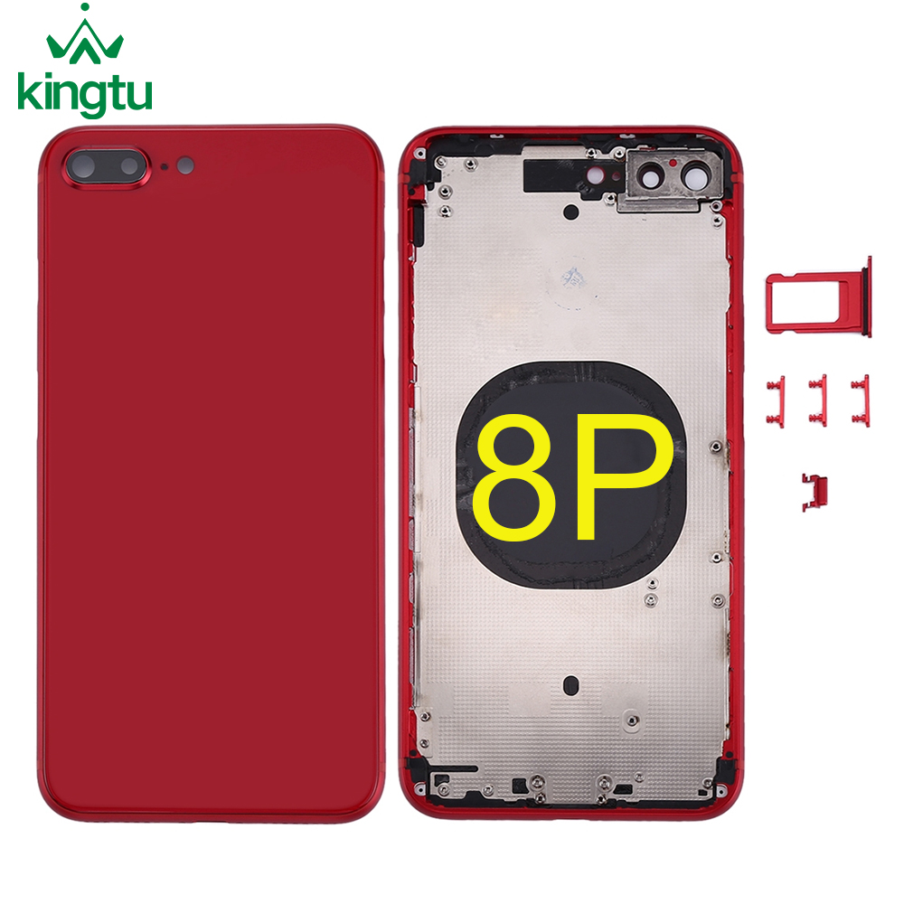 Полностью закрытая задняя крышка батарейного отсека корпуса с деталями в сборе боди для iPhone8Plus 8 plus
