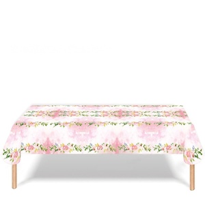 Suministros para fiestas de bodas y baby shower Bandeja de papel floral <span class=keywords><strong>C</strong></span> Tazas Mantel para novias para fiestas y ocasiones especiales - Product Image 2
