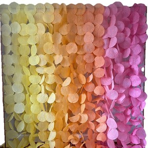 أشرطة معلقة من ورق الكريب بطول 10 سم لتزيين حفلات أعياد الميلاد وحفلات الزفاف - Product Image 3