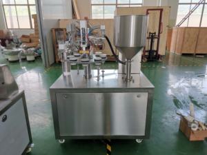 सेमी स्वचालित फिलर और सीलिंग ड्रेसिंग नरम कॉस्मेटिक क्रीम ट्यूब भरने वाली सीलिंग मशीन - Product Image 2