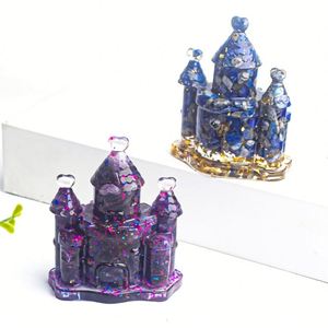 OEM Resin Model Castle Figurine - Elegant Crystal Chip Fairy Tale Decor for <b>Gift</b> - Product Image 1