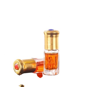 Botella de vidrio octogonal vacía de 3 ml, 6 ml, 12 ml, nueva, pequeña, para aceite de masaje, con bola de vidrio y acero. - Product Image 1