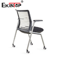 Ekintop – chaises pour centre de formation, bureau de conférence, chaise de réunion pliante avec bloc-notes