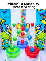 FUNSPACE Magic Drop : Machine d'arcade à récompenses par tickets, à base de compétences, pour tous les âges, avec jeu intuitif et attrape-balles colorés