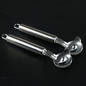 Coupe-nouilles en acier inoxydable, éplucheur de citron, outil de cuisine à poignée ronde, coupe-pâtes - Product Image 1