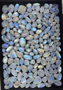 Piedra Lunar Arcoíris Blanca 100% Natural, Cabujón de Primera Calidad, Cuarzo Diamante Azul, Gemas Sueltas para Joyería - Product Image 2