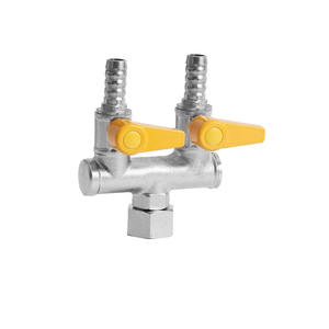 Robinet à bille en laiton forgé de haute qualité sur mesure - avec poignée jaune - Product Image 4