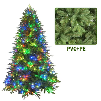 Sapin de Noël artificiel en épicéa, promotion exceptionnelle, moderne, intelligent, extérieur, télécommande, 54 fonctions, éclairage LED, luxe, pré-éclairé, écologique