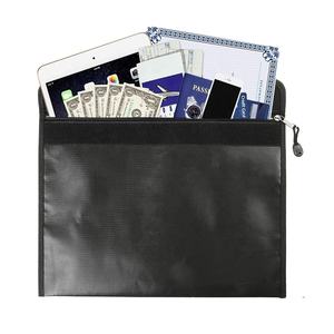 最高のシリコーン15 "x 11" 大型安全旅行ジッパーファイルオーガナイザー防水耐火ドキュメントバッグジュエリー/リポ/お金 - Product Image 3