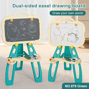 Papan Gambar Easel Dua Sisi yang Dapat Disesuaikan, Papan Gambar Doodle Anak-anak, Papan Lukis dan Menulis Dua Sisi untuk Anak-anak - Product Image 2