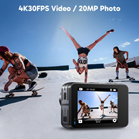 AKASO Brave 7 LE 4K60 Ultra HD 20MP Caméra d'action 131ft Sous-marine Zoom 2.0 Écran tactile WiFi Télécommande Casque Accessoires