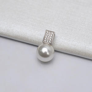 Colgante de Plata S925 con Accesorios Incrustados Hechos a Mano, Soporte Simple para Perlas DIY, para Mujer - Product Image 4