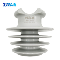 Aisladores YIKA HDPE 55-4, Aislador de Poste de Línea IEC, 15KV, Aislador de Polietileno Modificado Tipo Pin