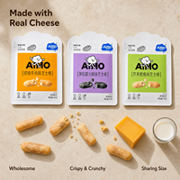 Bâtonnets de fromage 50g, biscuits cuits tranchés, durée de conservation 9 mois, non frits, riches en fibres, 0 gras trans, faible teneur en sel, vente en gros