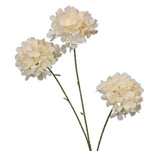 Fleurs d'hortensia artificielles miniatures, branche unique en plastique et soie PU, pour centres de table de mariage et décorations intérieures - Product Image 5
