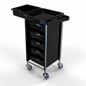 Carrito de Herramientas de Belleza y Peluquería, Carrito de Mano para Salón de Belleza, Carrito de Herramientas de Peluquería, Carro de Entrega para Estampado en Caliente y Tinte de Cabello - Product Image 1