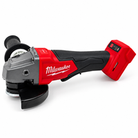 Ensemble d'outils électriques sans fil Milwaukee E 18V : perceuse-visseuse, meuleuse d'atelier, clé à couple élevé, quatre batteries, chargeur, sac