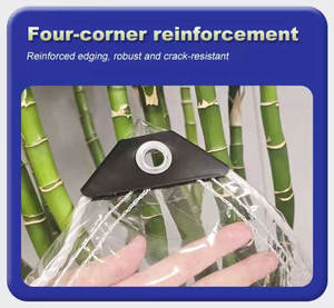 Telone <span class=keywords><strong>Trasparente</strong></span> <span class=keywords><strong>in</strong></span> <span class=keywords><strong>PVC</strong></span> Resistente all'Acqua, Antistrappo e Antiusura di Peso Medio per Uso Esterno - Personalizzabile - Product Image 6