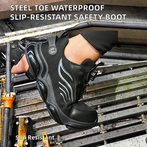 Chaussures de sécurité pour hommes DUNGU, bottes basses confortables, résistantes à l'eau, antidérapantes, protection industrielle, été/hiver, embout en acier - Product Image 2