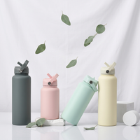 Botella de Viaje de Doble Capa con Aislamiento al Vacío, Ecológica, Libre de BPA, 100% Acero Inoxidable de Grado Alimenticio, Resistente a Fugas, con Impresión Personalizada