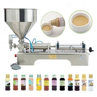 Machine à emballer de remplissage de bouteilles de beurre d'arachide en pâte de crème au miel sauce au chocolat chili et gel
