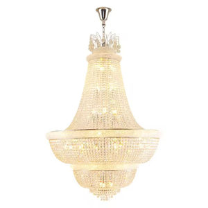 Lustre en cristal de luxe de grande taille, doré, moderne, pour salon, villa, escalier, D120cm H180cm - Product Image 6