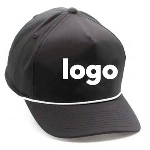High Quality Wholesale Blank Custom Embroidery Printing Logo 5 Panel Men Outdoor Sport Gorras Nylon Rope Golf Baseball Cap <b>Hat</b> - Product Image 1