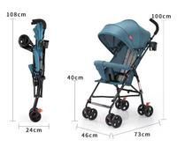 Nouvelle conception, vente en gros, poussette pliable légère, prix bon marché, poussette pour bébé