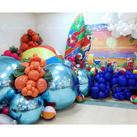 Décoration d'événements géante, ballon gonflable en PVC pour boîte de nuit, fête disco, mariage, sphère flottante dorée argentée, miroir