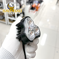 7 modèle Mini conduite antibrouillard moto lumières blanc jaune double couleur Flash rouge bleu avertissement Polic lumière phare phare