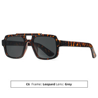 Lunettes de soleil OEM en marque blanche, vente en gros directe usine, support logo personnalisé, monture noire, verres orange, lunettes de mode