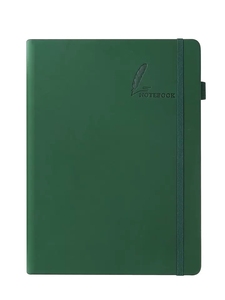 Carnet de notes personnalisable de couleur verte, écologique, à couverture souple, avec impression offset sur carton et carton duplex - Product Image 4