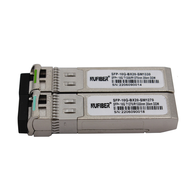 OEM 10G SFP+ BiDi Simplex LC Transceiver 10km DDM Compatible Ubiquiti Good Price 20km WDM SFP+ Transceiver Fiber Optic Equipment